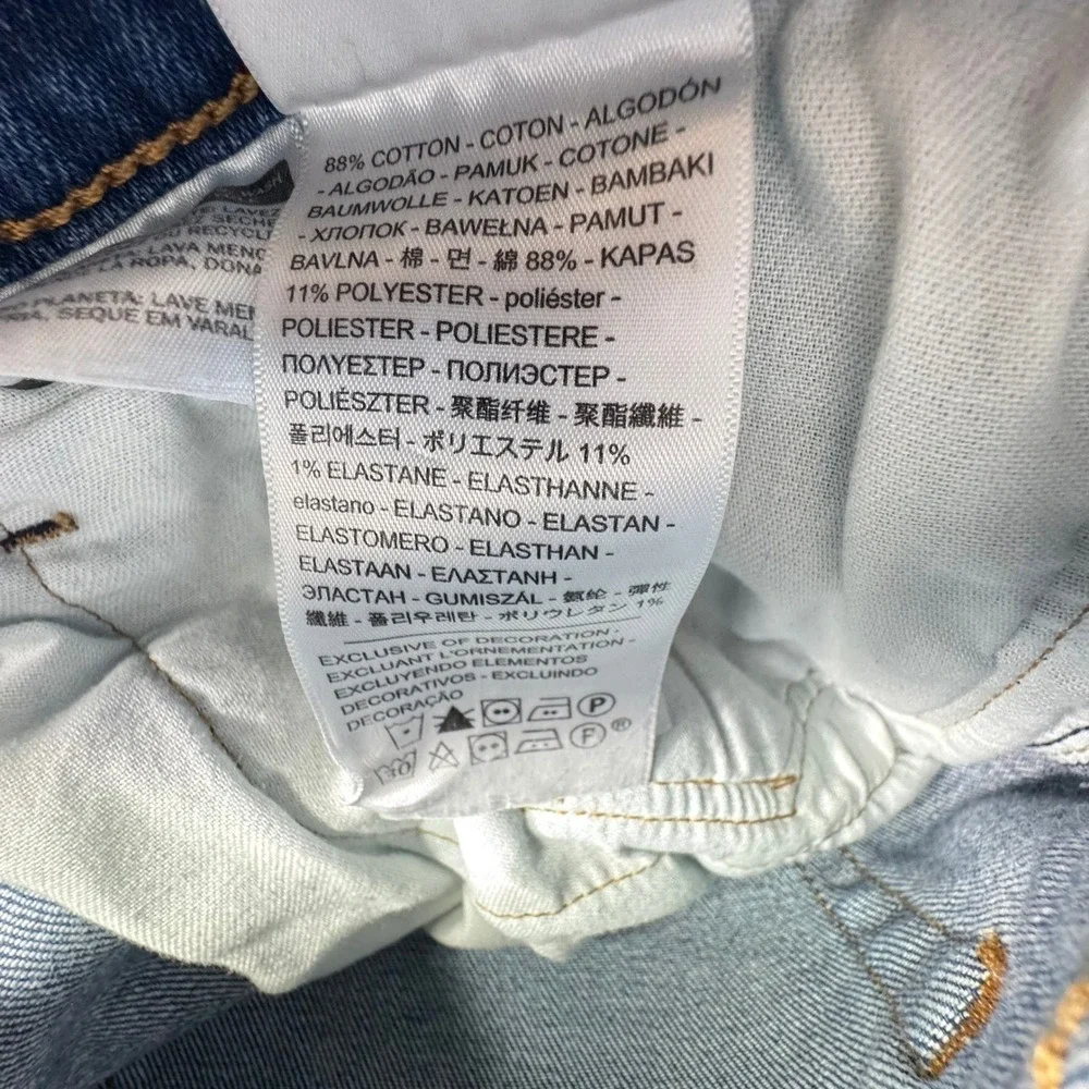 Levis 511 Jeans Mens 36x32 Blue Slim Medium Wash Stretch‎ Denim